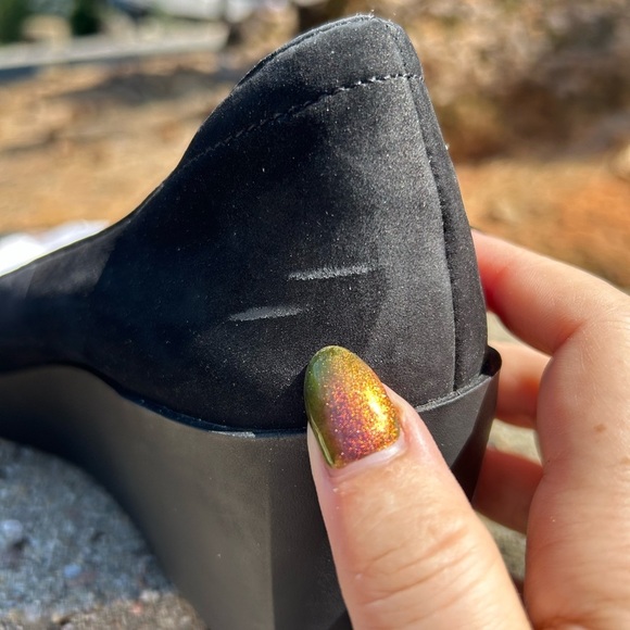 NIB Vionic Sereno Womens Sz 9.5 Black Platform Wedge Suede Pumps (READ) Comfort - Picture 8 of 11